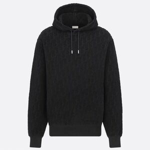 Dior Oblique Relaxed-Fit Hooded Sweatshirt
Black Terry Cotton Jacquard Size L